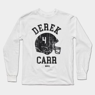 Derek Carr Las Vegas Helmet Font Long Sleeve T-Shirt